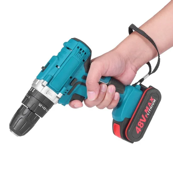 V Speed Power Drills Cordless Electric Drill Mah Torque