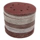 100pcs 125mm 8 Holes Abrasive Sand Discs 60-240 Grit Sanding Papers