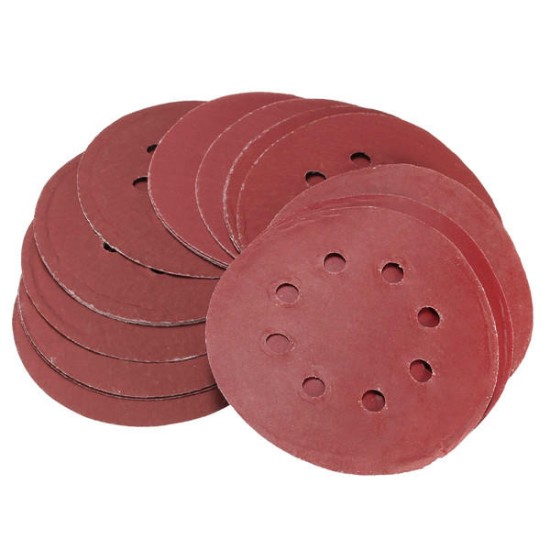 25pcs 5 Inch 8 Holes Abrasive Sanding Discs Sanding Paper 800/1000/1200/1500/2000 Grit Sand Paper