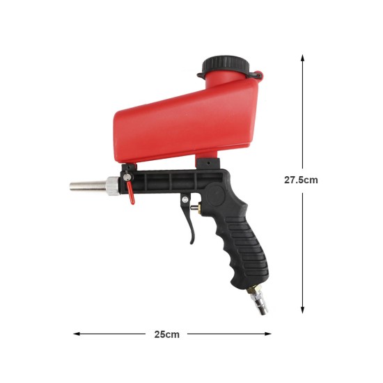 Portable Gravity Pneumatic Sandblaster Sprayer Tool Sandblasting Machine Removing Spot Rust