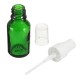 15/30/50ml Mini Green Spray Bottle Sprayer Refillable Container w/ Drop & Spray for Aromatherapy Perfume Essential Oi Travel