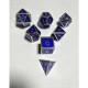 7Pcs Embossed Heavy Metal Polyhedral Dice DND RPG MTG Role Playing Game With Storage Bag