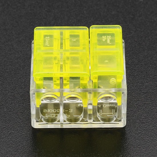3Pin 1 Way Series Wire Connector Flame Retardant Terminal Block Electric Cable Terminal