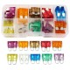 50Pcs 3A-40A Colour Medium Blade Fuses Assortment Kit -10 Sizes