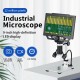 G1600 9 Inches Large Color Screen Digital Microscope HD 12MP Display 1-1600X Continuous with LED Highlight Fill Light