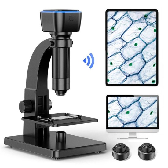 Digital Microscope Dual Lens USB Observation Industrial Microscopes Welding Video Magnifier for Android IOS PC