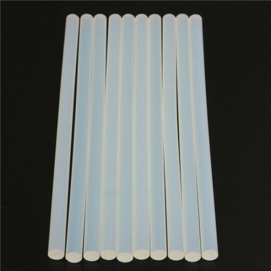 10pcs 11mm x 247mm EVA Clear Hot Melt Glue Adhesive Sticks For Glue Gun