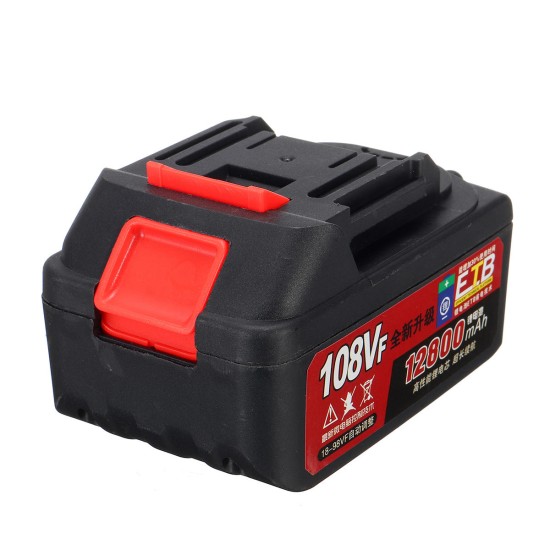 108VF 12800mAh Lithium-Ion Battery Electric Cordless Impact Wrench Drill Driver Kit