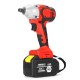 128VF 19800mah Electric Impact Wrench Brushless Cordless Drill Tool With Battery