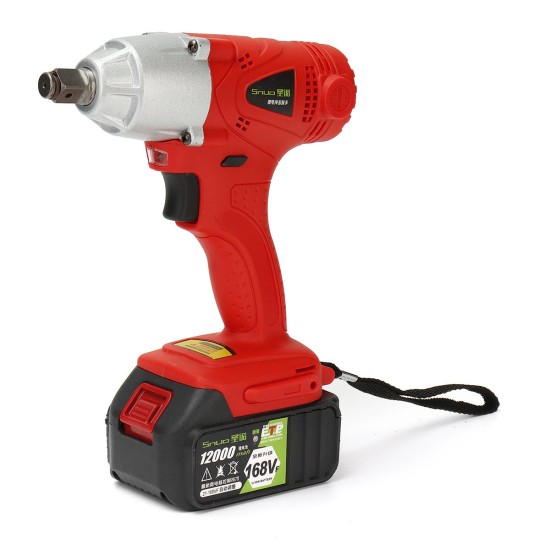 168VF 1/2inch 320N.M Electric Cordless Impact Wrench With 12000mAh Li-ion