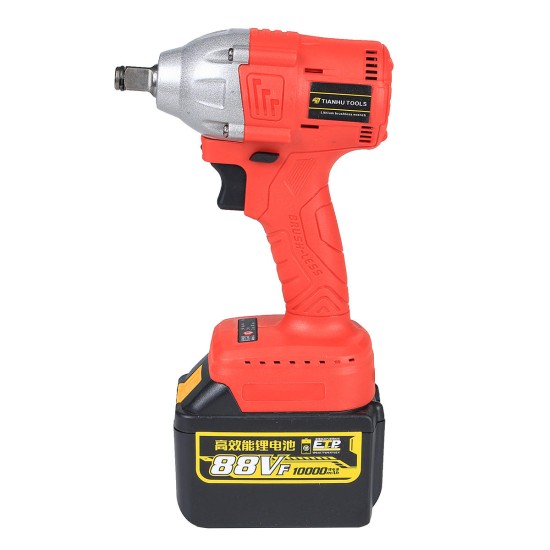 88V 10000mAH 110V-220V Electric Wrench Lithium-Ion Drive Cordless Power Wrench 320Nm Torque