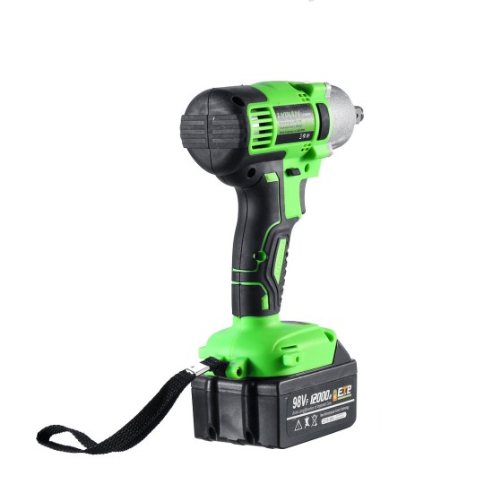 98VF Brushless Impact Wrench 320N.m Electric Cordless Rechargeable Driver Woodworking Tools