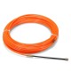 Cable Push Puller Reel Conduit Nylon Snake Fish Tape Wire Orange 4mm 15m