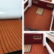 1200mmx2400mmx5mm EVA Foam Faux Teak Sheet Boat Yacht Synthetic Teak Decking Brown