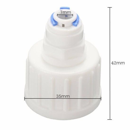 Reverse Water Filte Tap Connector Osmosis RO Garden 3/4inch BSP to 1/4inch Tube