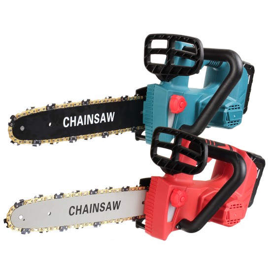 5m/s Portable Electric Brushless Saw Pruning Chain Saw Rechargeable Woodworking Power Tools Wood Cutter W/ 1/2 Battery