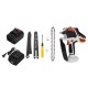 6 Inch Brushless Chainsaw Cordless Mini Handheld Pruning Saw Portable Woodworking Electric Saw Cutting Tool