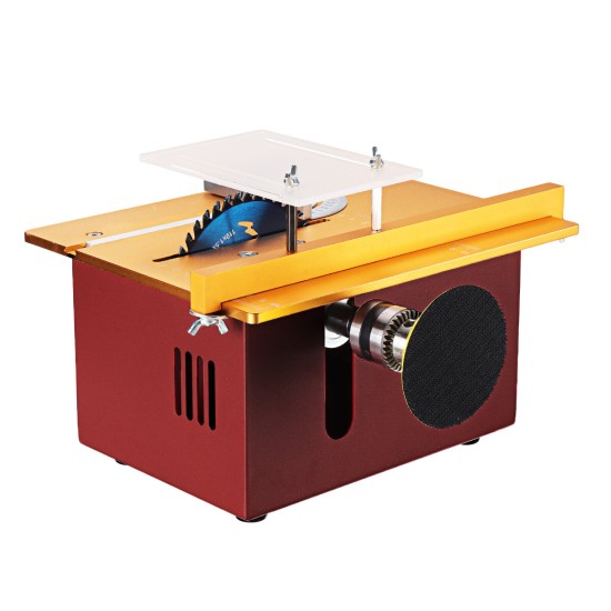 T60 110-220V 12-24V DC Mini Table Saw DIY Woodworking Saw Table Cutter Small Chainsaw 4700r / min