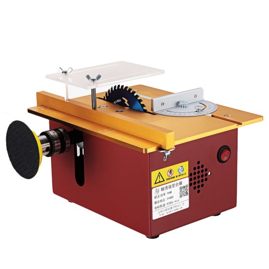 T60 110-220V 12-24V DC Mini Table Saw DIY Woodworking Saw Table Cutter Small Chainsaw 4700r / min