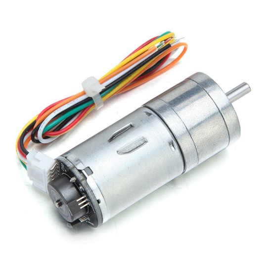 MOTOR GM25-370 DC Gear Motor 6V 100/210/300RPM Encoder Motor