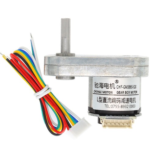 DC 6.0V 115rpm Encoder Motor L Type Reduction Motor Gear Box Motor