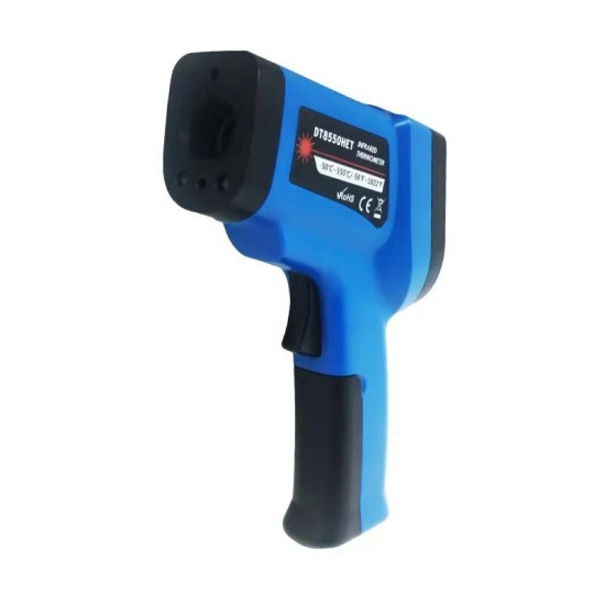 -50~500℃ Dual Laser Non Contact Digital Infrared Thermometer Industrial Temperature Measuring Tool with K Type Thermocouple Probe