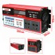 6000W Peak DC 12V/24V to AC 220V Power Inverter Digital Modified Sine Wave 4 USB Port 2 Sockets