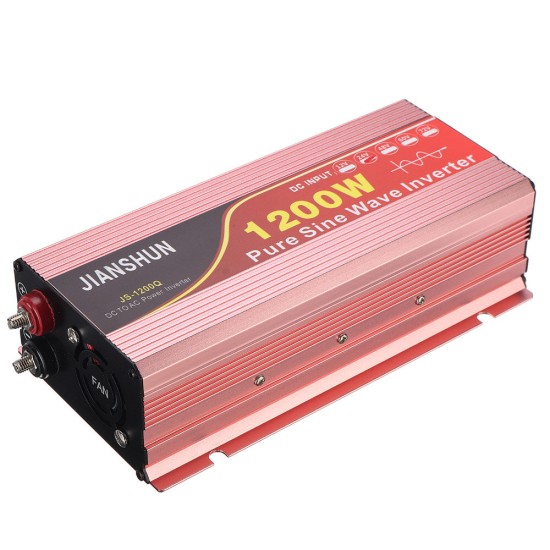 DC To AC 110V 60HZ Display Solar Pure Sine Wave Power Inverter 1200W-3000W Converter