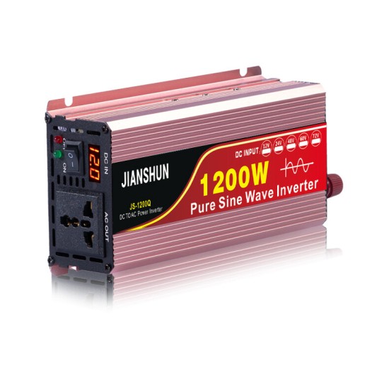 DC To AC 110V 60HZ Display Solar Pure Sine Wave Power Inverter 1200W-3000W Converter