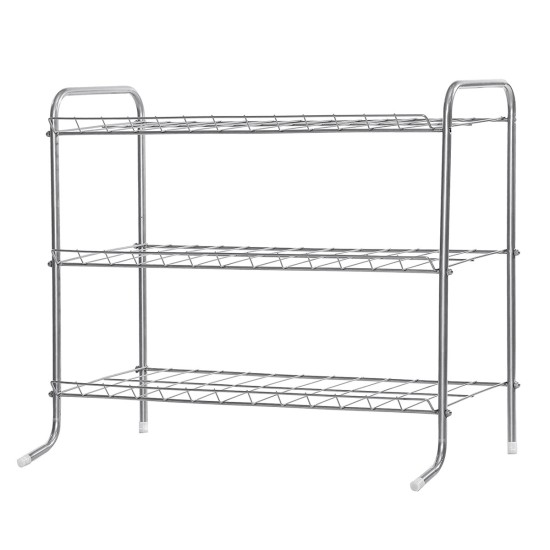 Cabinet Rack Storage Shelf Shoe Racks Organizer Stand Metal Holder Home Kitchen Tool