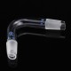 19/26 75 Degree Borosilicate Glass Distillation Adapter Connector Distilling Tube w/ Standard Ground Taper Inner Joints