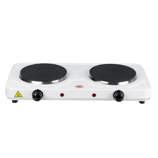 110V 2000W Portable Double Electric Stove Burner Hot Plate Cooking Heater