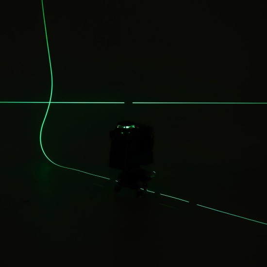 12 Line Rotary Laser Level Green Light 3D Cross Laser Self Leveling Measure Tool