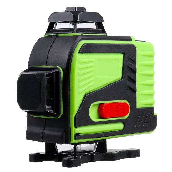 4D 16 Lines Green Light Laser Levels 360° Self Rotary Leveling Measure Tools with 2PCS Lithium Batteries