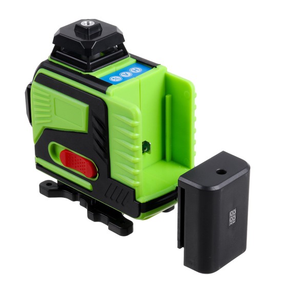 4D 16 Lines Green Light Laser Levels 360° Self Rotary Leveling Measure Tools with 2PCS Lithium Batteries