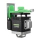 8/12/16 Line 360° 4D Line Laser Level Green Light Self Leveling Cross Measure Tool Kit