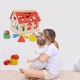 Wooden Digital House Detachable Digital Shape Matching Blocks House Kid's Child's Early Educational Toys