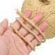 4 Colors 4mm 110m Natural Cotton Twisted Cord Rope Macrame Linen Jute DIY Braided Wire Hand Craft