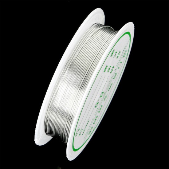 2-1.0mm Craft Beading Wire Silver Copper Wire For Bracelet Necklace Jewelry DIY Accessories