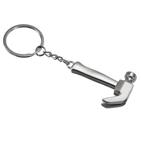 Creative Mini Tool Model Claw Hammer Key Chain Ring