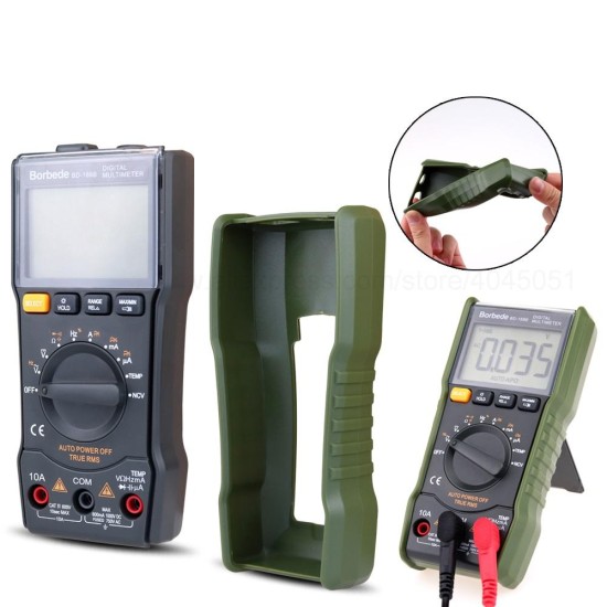 168B Digital Multimeter 6000 Count DC AC Capacitance Resistance Temperature Mini Tester