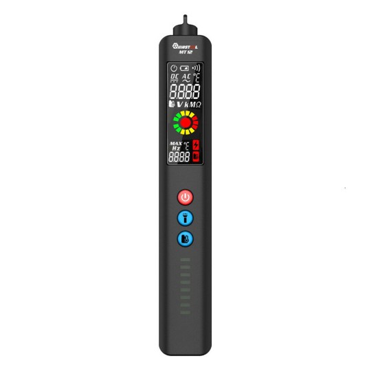 MT12 Digital Multimeter+Thermometer+Non-contact Voltage Tester 3in1 Ture-RMS Color LCD 3-Result Display -20~380 °C Non-contact Temperature Measurement