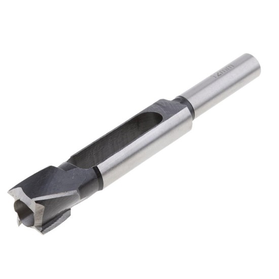 12mm Woodworking Drill Bit 13mm Shank Carbon Steel Tapered Snug Plug Cutter