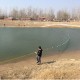 2x10M/3x20M Fishing Drag Net Handmade Beach Seine Monofilament Fish Cast Mesh Sinker Gill Trap