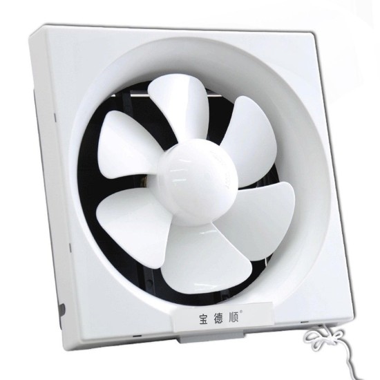 Powerful Low Noise Ventilation Extractor Exhaust Fan Shutter for Bathroo