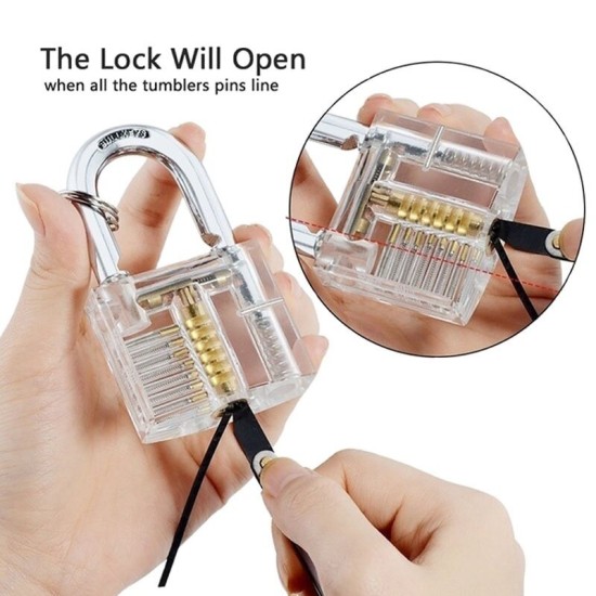 37Pcs Powerful Locksmith's Tools Kit Combination Lock Pick Hook and Lock Pick Tool