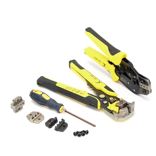 JX-D4301 Wire Crimpers Engineering Ratcheting Terminal Crimping Pliers Tool Set