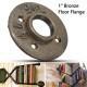 1 Inch Malleable Threaded Floor Flange Iron Pipe Fittings Wall Mounted Flange
