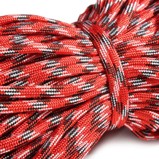 100M Roll Multifunctional 4mm Strands Parachute Lanyard Rope