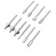 10Pcs HSS Woodworking Trimming Knife Titanium-Plated Sharpening Knife Micro Milling Cutter Wood Carving Cutter